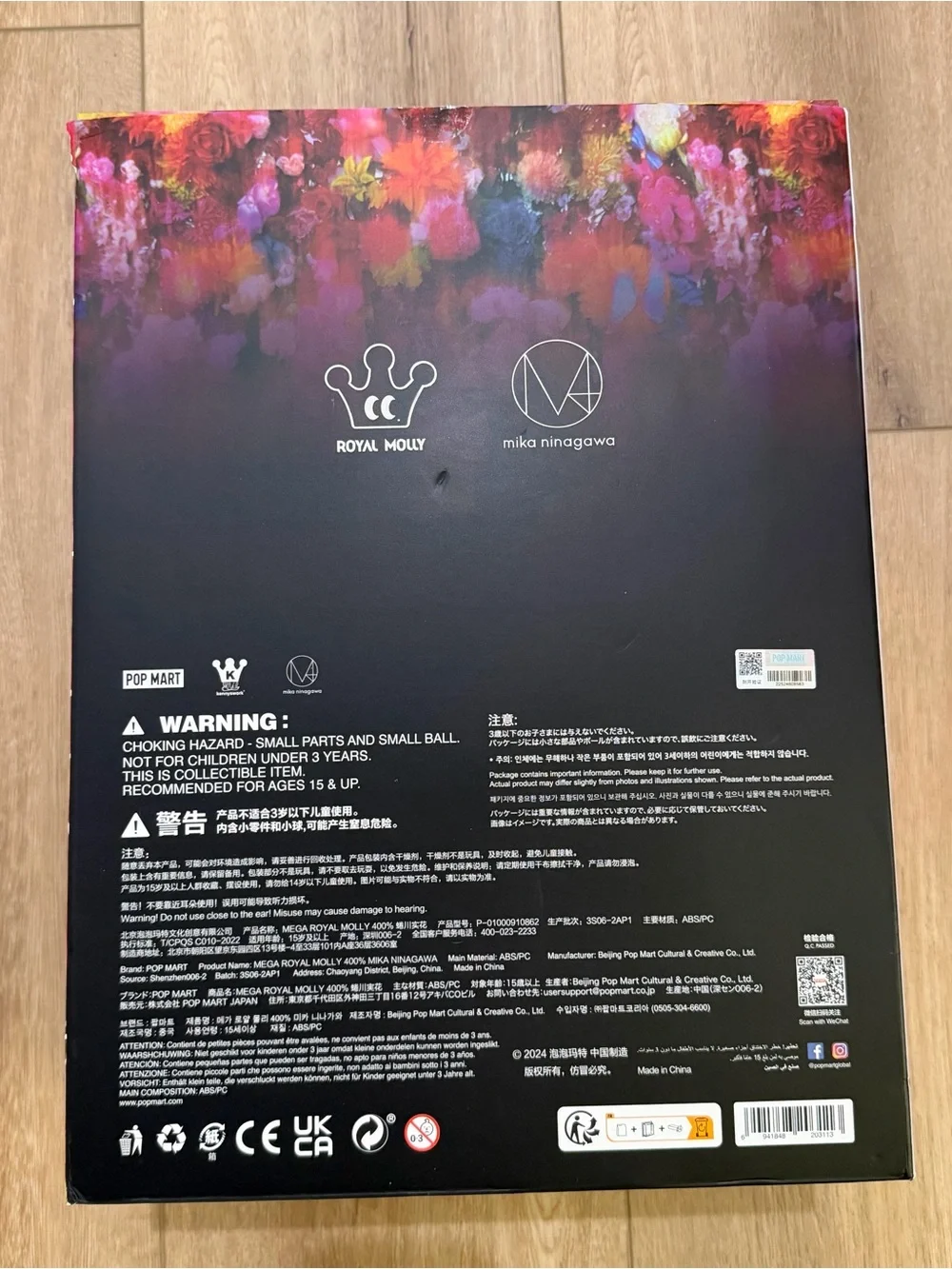 Mega Royal Molly 400% Mika Ninagawa Limited Edition Pop Mart Authentic New